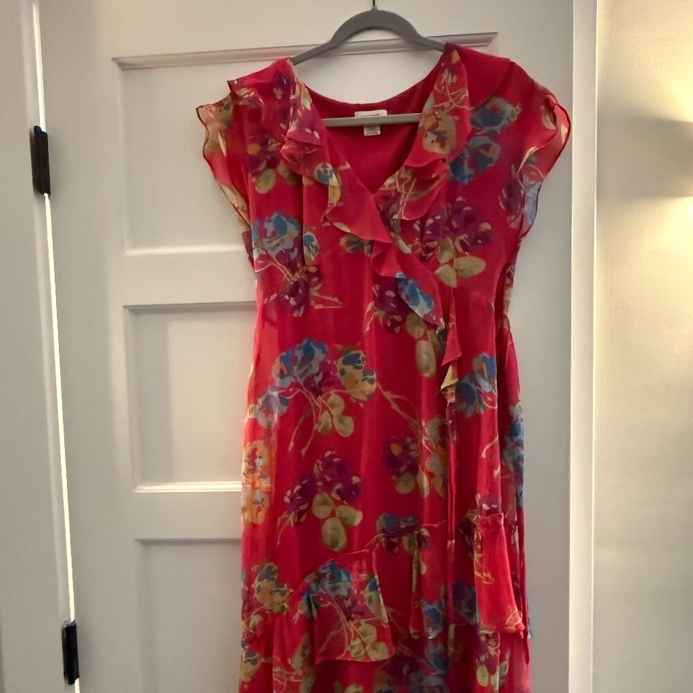 Sundance Silk Ruffle Dress NWOT